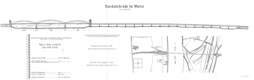 Zeichnung Eisenbahnbrücke bei Worms