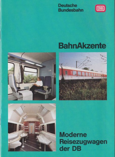 BahnAkzente 08/1990: Moderne Reisezugwagen der DB
