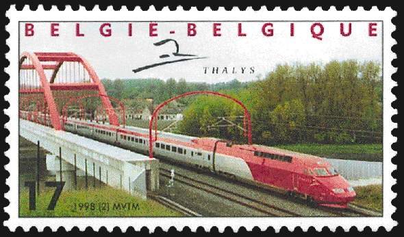 HG-Zug Thalys auf Brücke bei Atoing