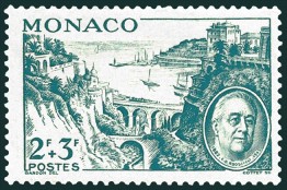 Hafen v.Monte Carlo mit Eisenbahnviadukt St.Dévote