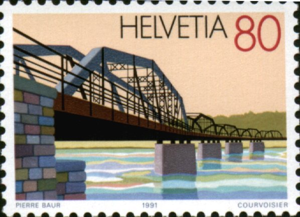 Eisenbahnbrücke in Koblenz und Felsenau